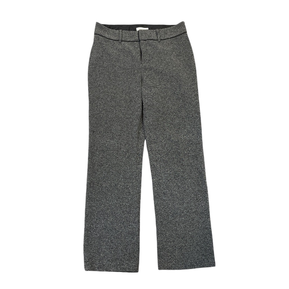 Coldwater Creek Tweed Pants Slacks Black Straight Leg Size 10